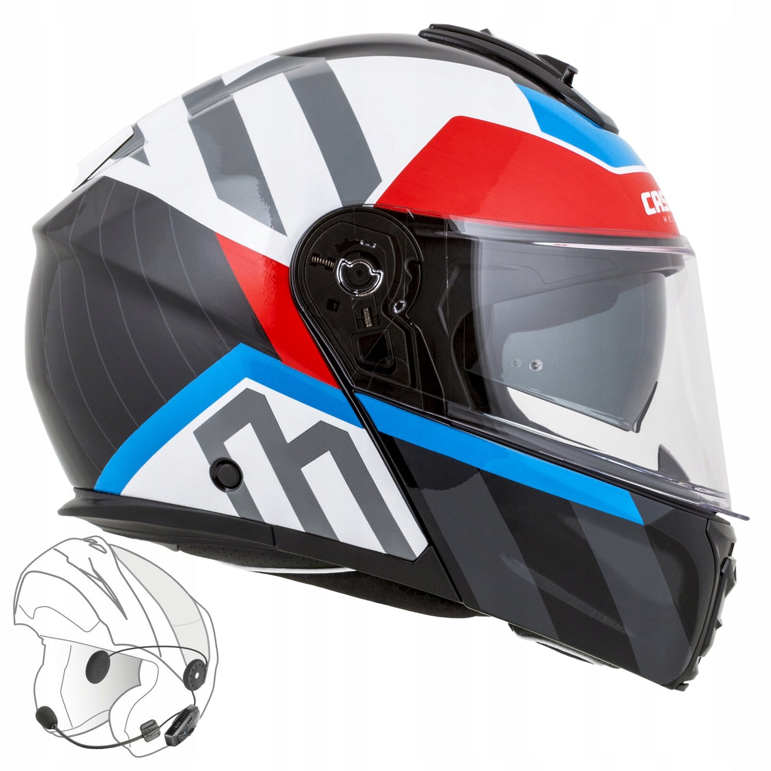 Motorcycle Jaw Fiber Helmet Cassida Modulo M under intercom ECE-06 PJ Manufacturer's catalog number M140-1888-M Pinlock Ready