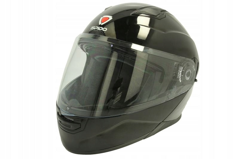 Motorcycle Jaw Helmet ISPIDO Falcon black size S