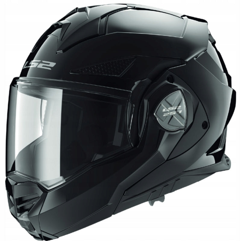 Motorcycle Jaw Helmet LS2 FF901 ADVANT X SOLID GLOSS BLACK S
