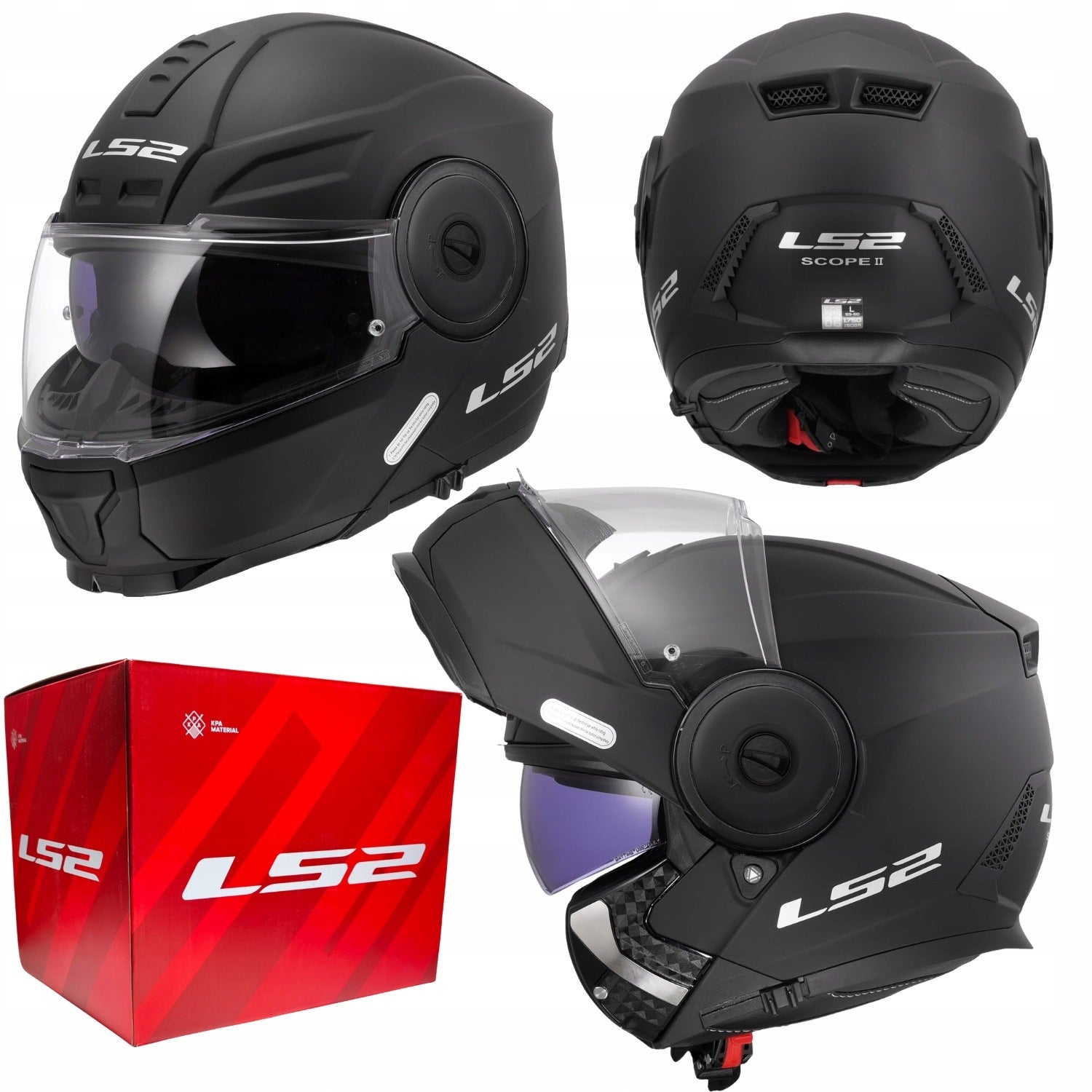 Motorcycle Jaw Helmet LS2 FF902 Scope II blend Pinlock ECE 22.06 XXL