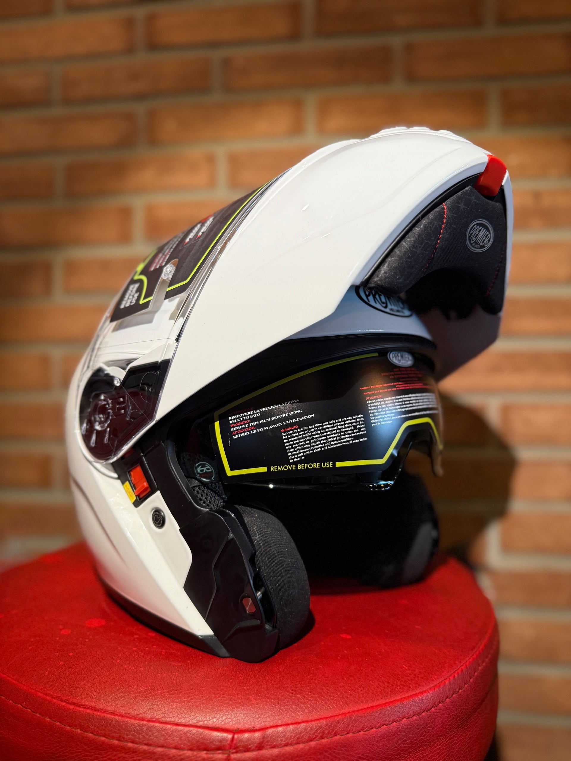 Motorcycle Jaw Helmet Premier Helmets GENIUS EVO U8 L