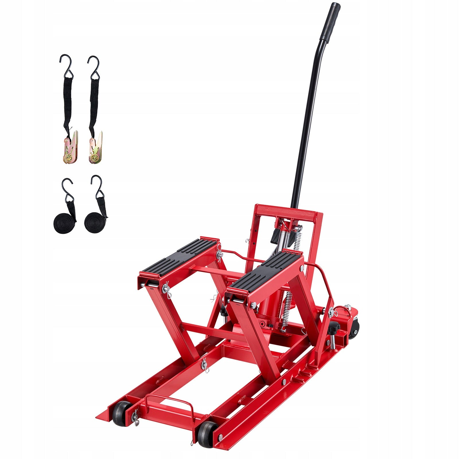 Motorcycle Lift Hydraulic Lifting Capacity 680KG 11,5-38,5CM Red