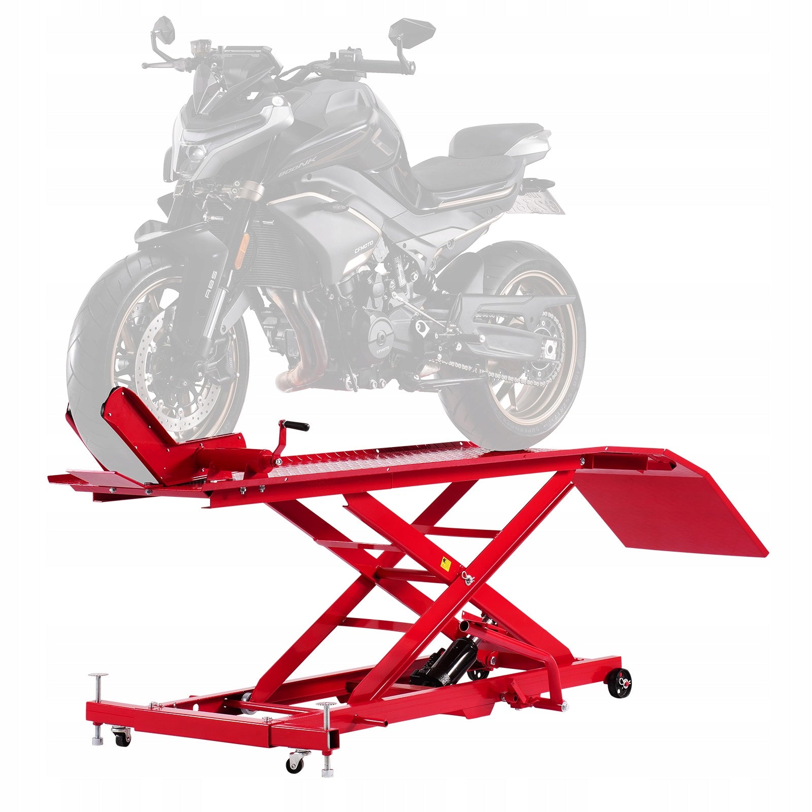 Motorcycle Lift Load Capacity 453,59KG 21,8–78,7CM Hydraulic Adjustment Manufacturer code MTCDXSJT