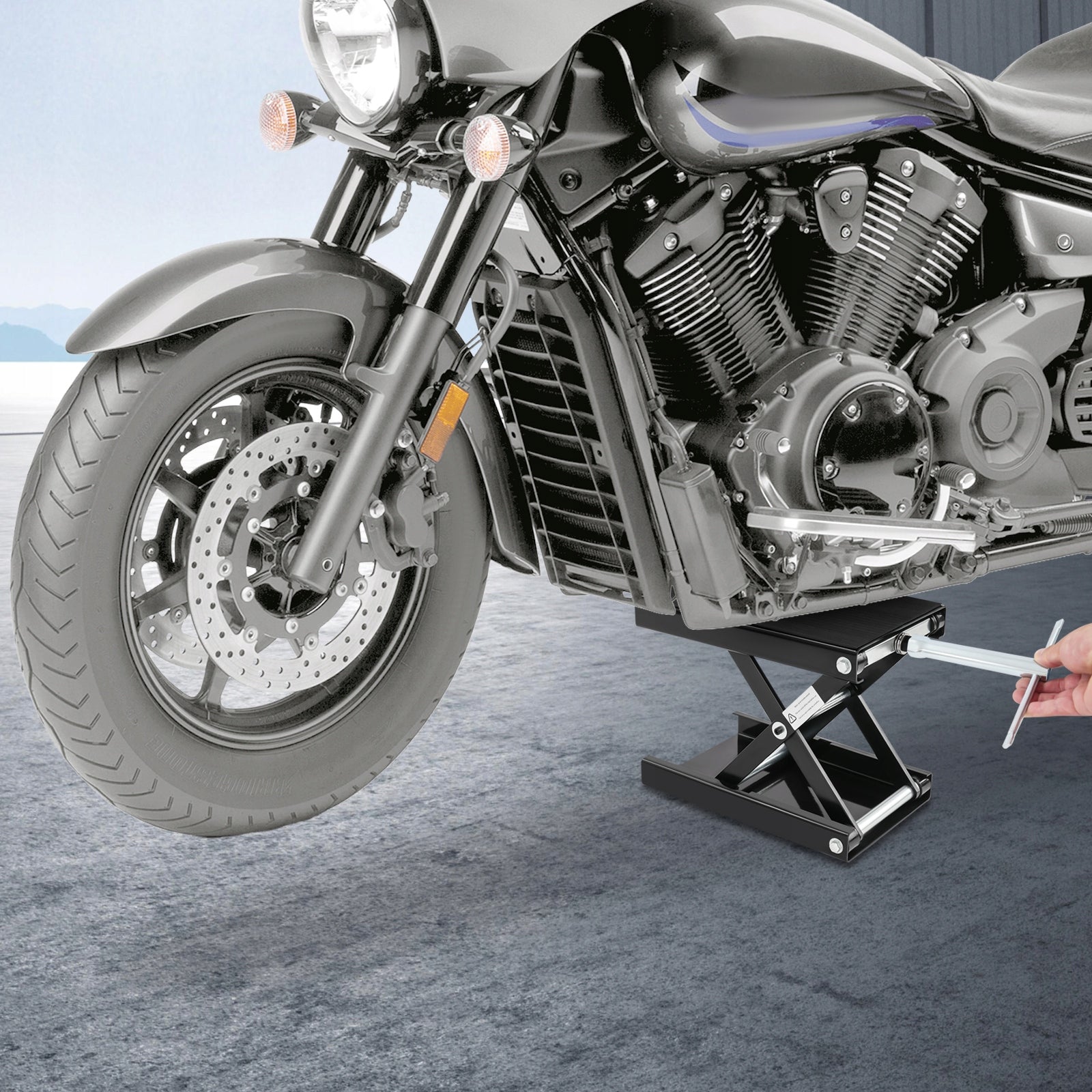 Motorcycle Lift Manoeuvring Aid Motorcycle Jack with Wheels for Repairs Manufacturer no brand