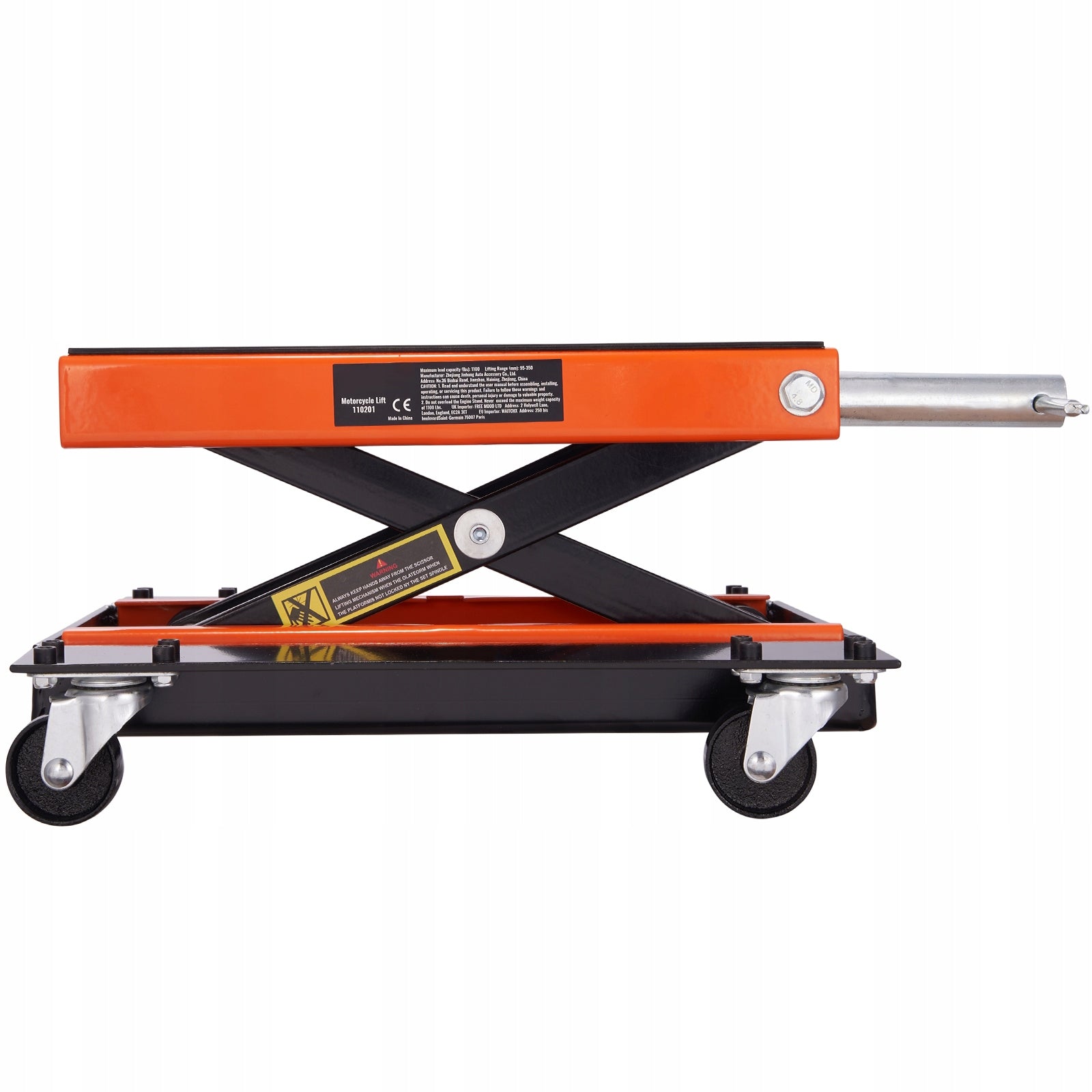 Motorcycle Lift Maximum Load Capacity 500KG Adjustable And Movable