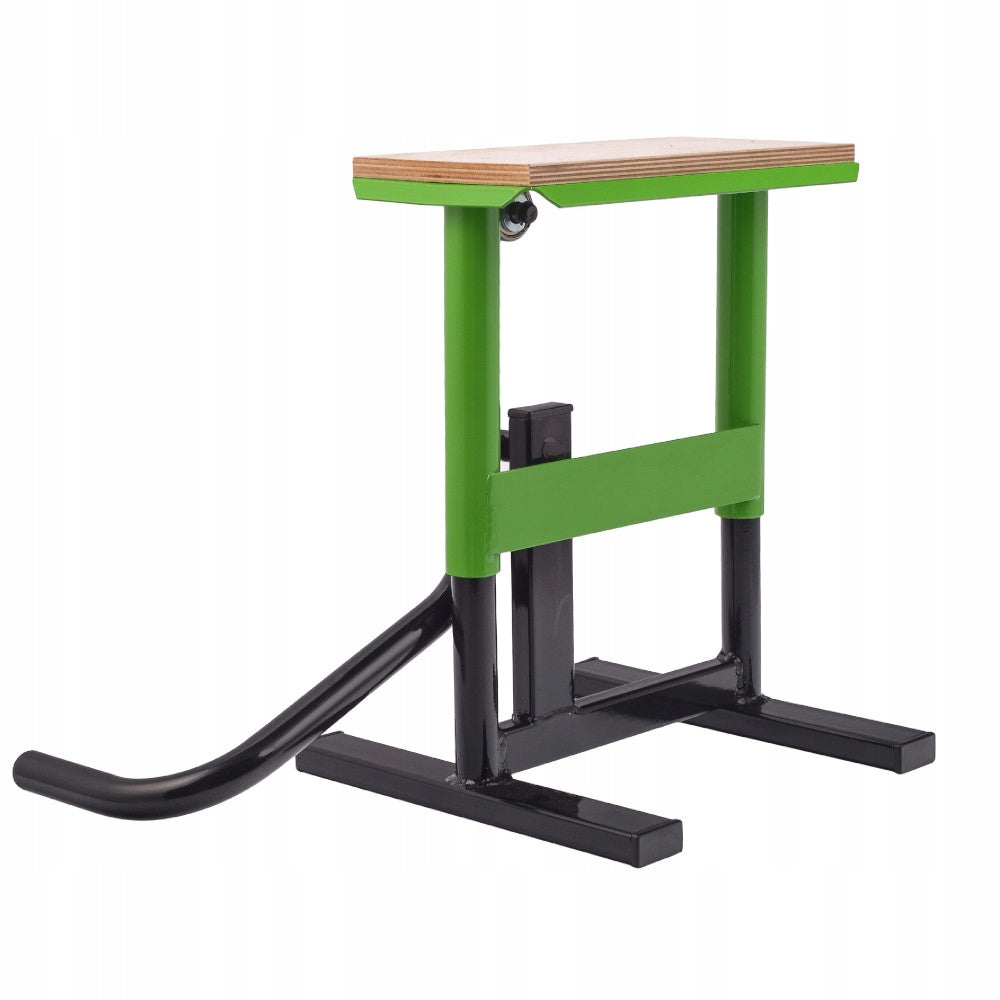 Motorcycle Lift Stand HLP Cross Enduro Trial Green Lifting capacity 1 kg