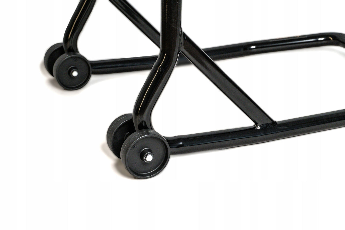 Motorcycle Lift Stand for the REAR Swingarm Rollers | VALTER MOTO Italian Manufacturer code RRU/ARF BLACK