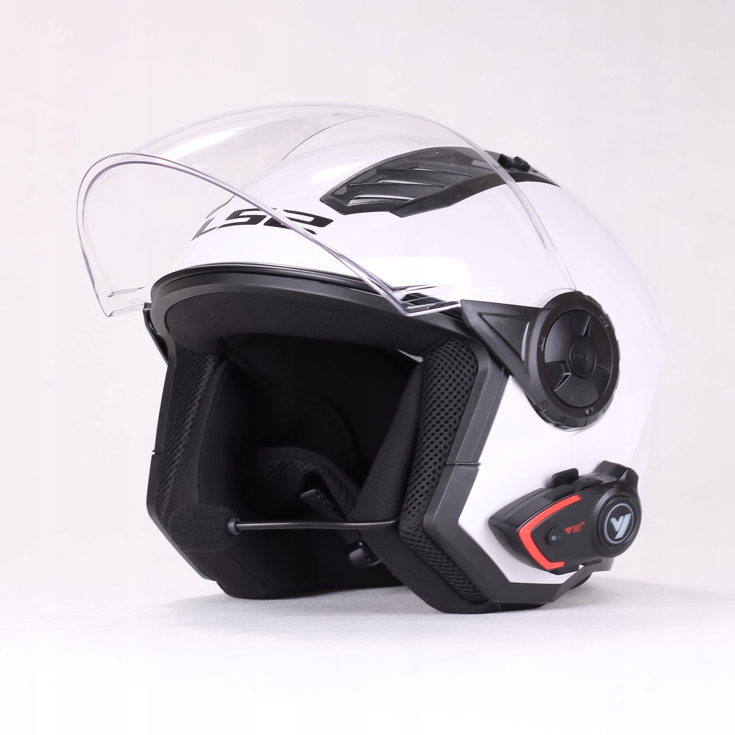 Motorcycle OPEN HELMET LS2 OF616 AIRFLOW II white + BLUETOOTH INTERCOM EAN (GTIN) 5904954318981