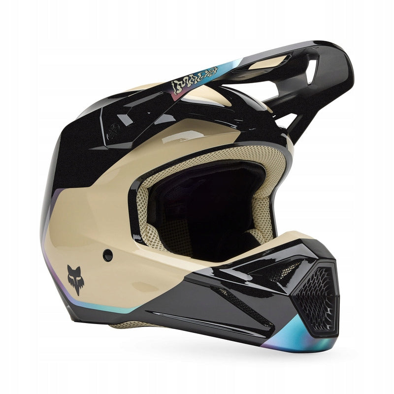 Motorcycle Offroad Helmet Fox V1 Hello Future Black Size XL