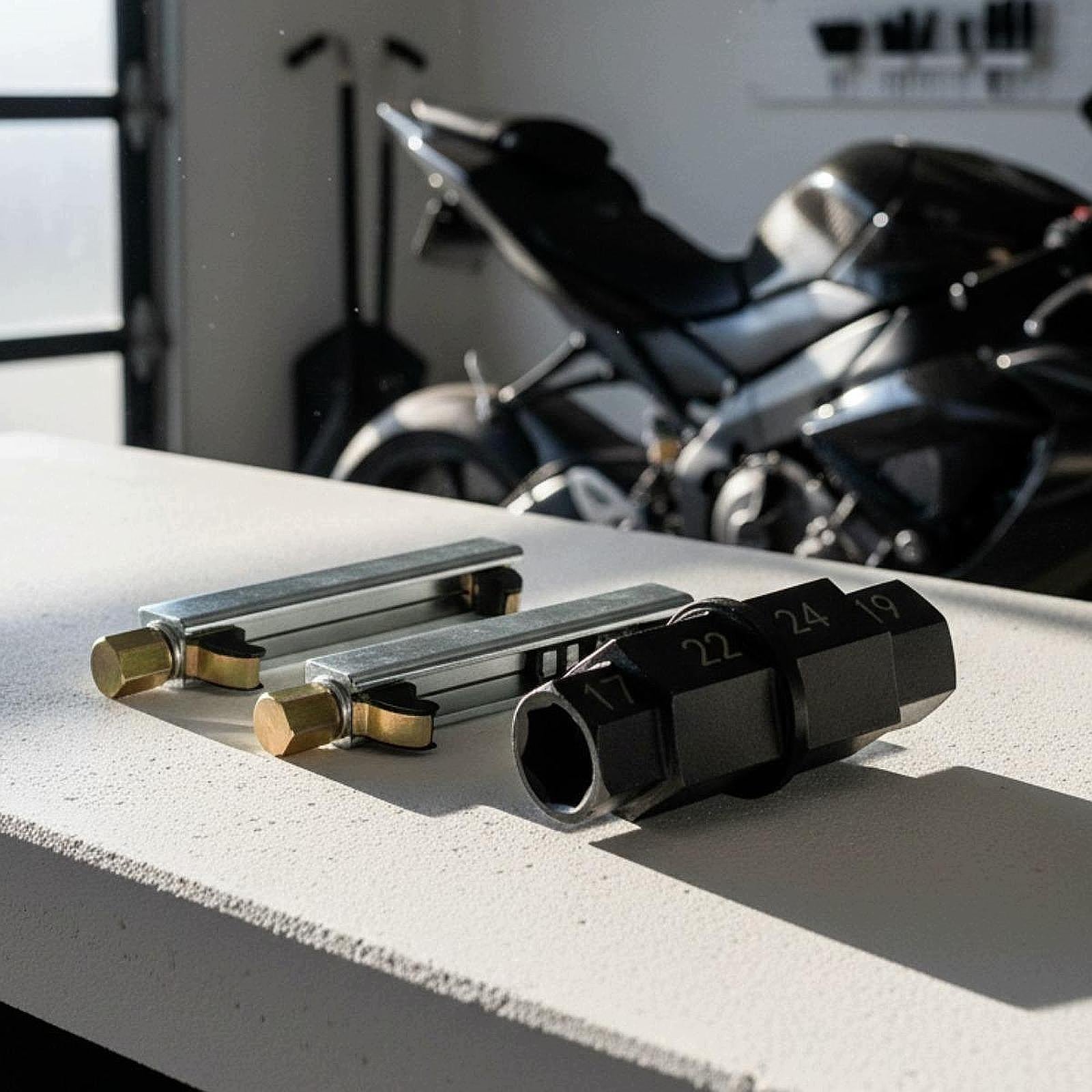 Motorcycle Spring Compressing Tool Strut Remover Installer Tool Repair