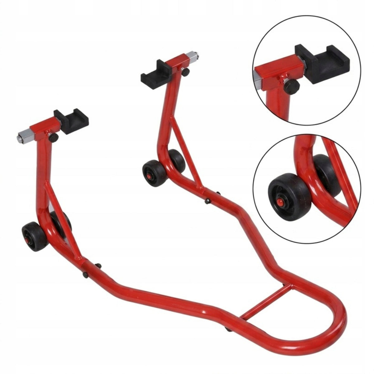 Motorcycle Stand Rear Wheel Lift Solid Red 200kg
