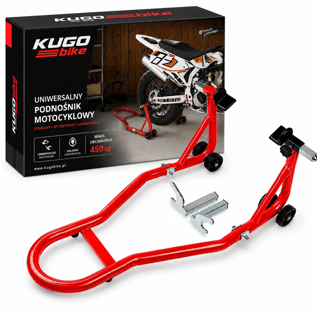 Motorcycle Stand Service Lift Front Rear Adjustable 450kg Universal