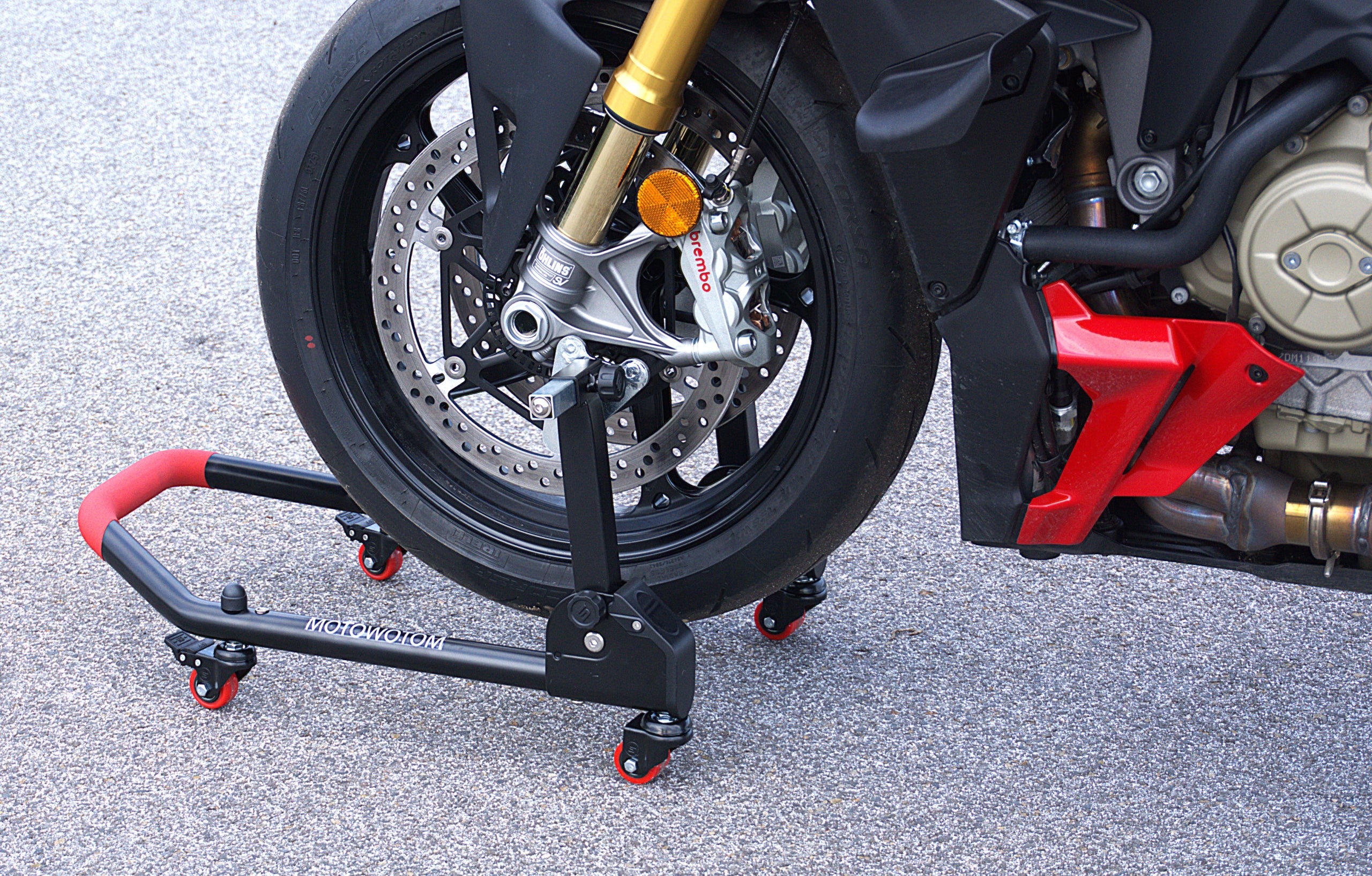 Motorcycle Stand on Wheels Folding Front Riding Mobile Folding Manufacturer code U204F