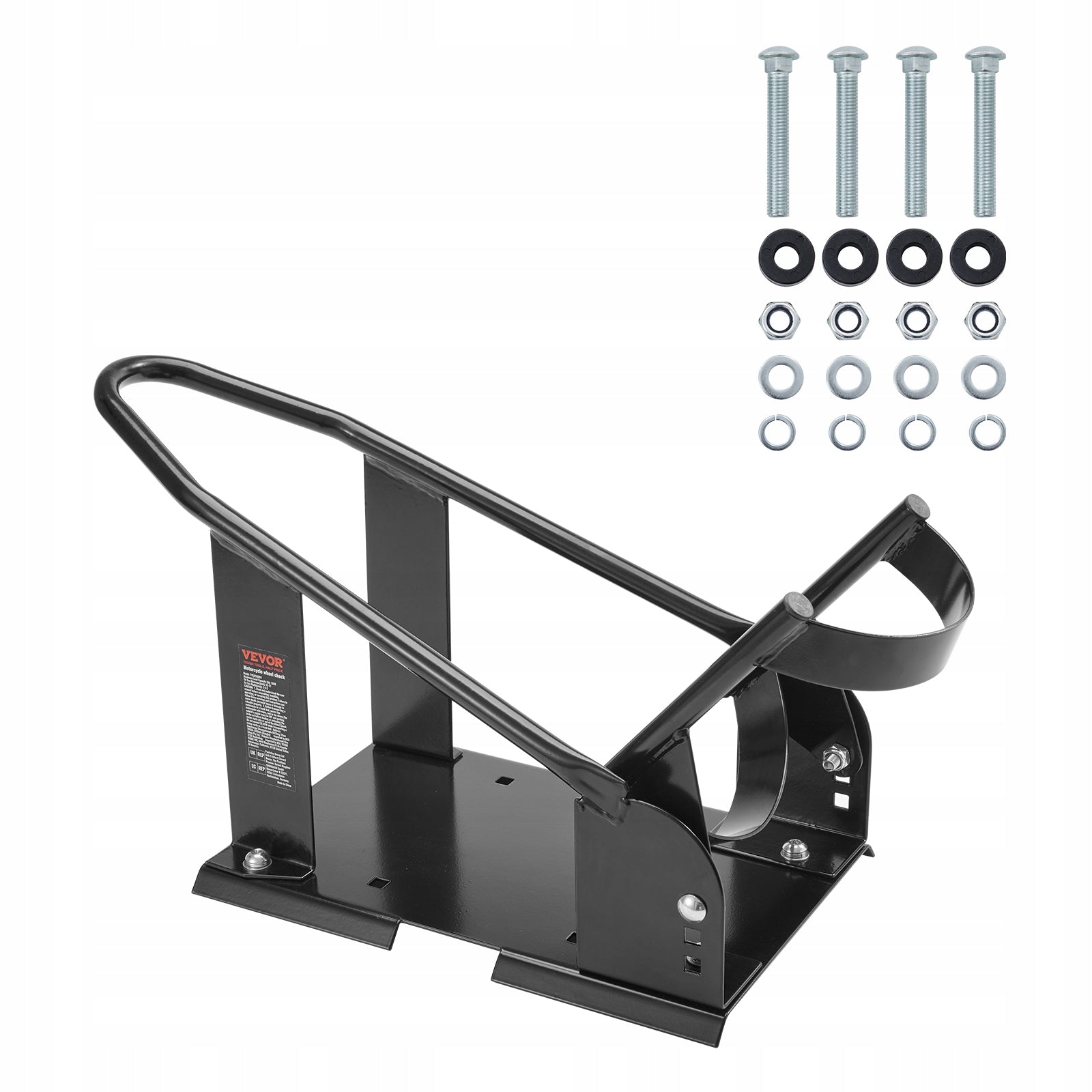 Motorcycle Wheel Chock 816.5kg 381-533.4mm Heavy-duty Steel Adjustable Lifting capacity 816 kg