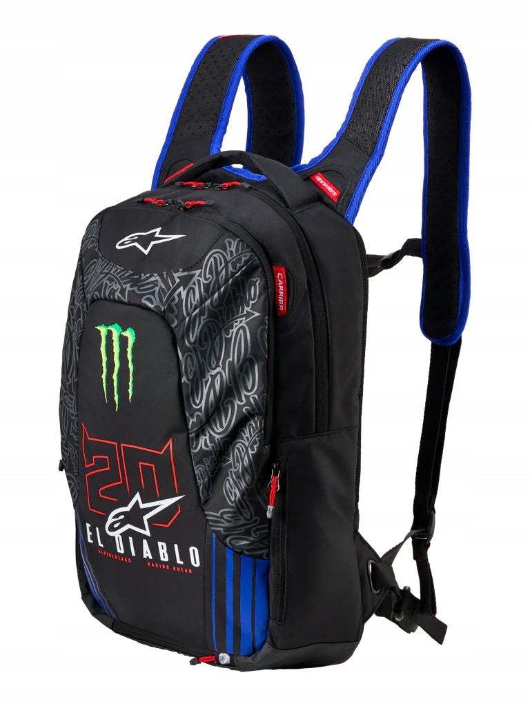 Motorcycle backpack ALPINESTARS FQ20 CITY HUNTER V2 MONSTER BLACK/RED/FLUO/B