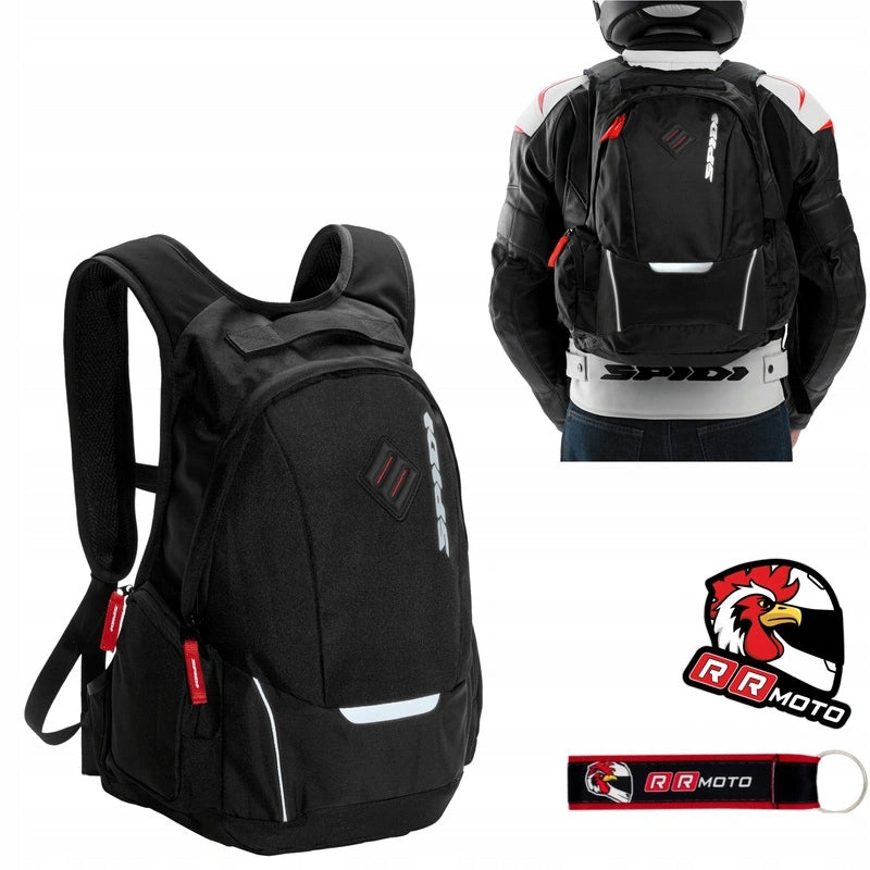 Motorcycle backpack SPIDI CARGO BAG BLACK black FREEBIES