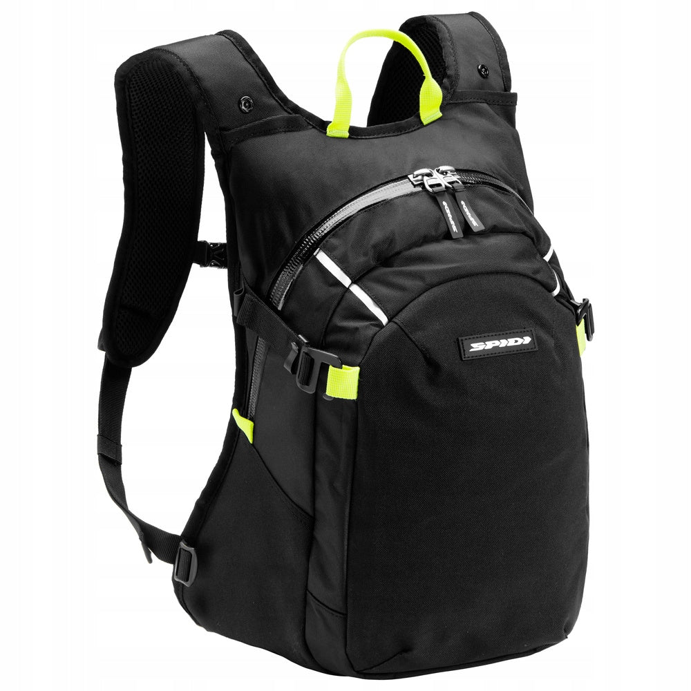 Motorcycle backpack SPIDI tour pack 24L black/fluo