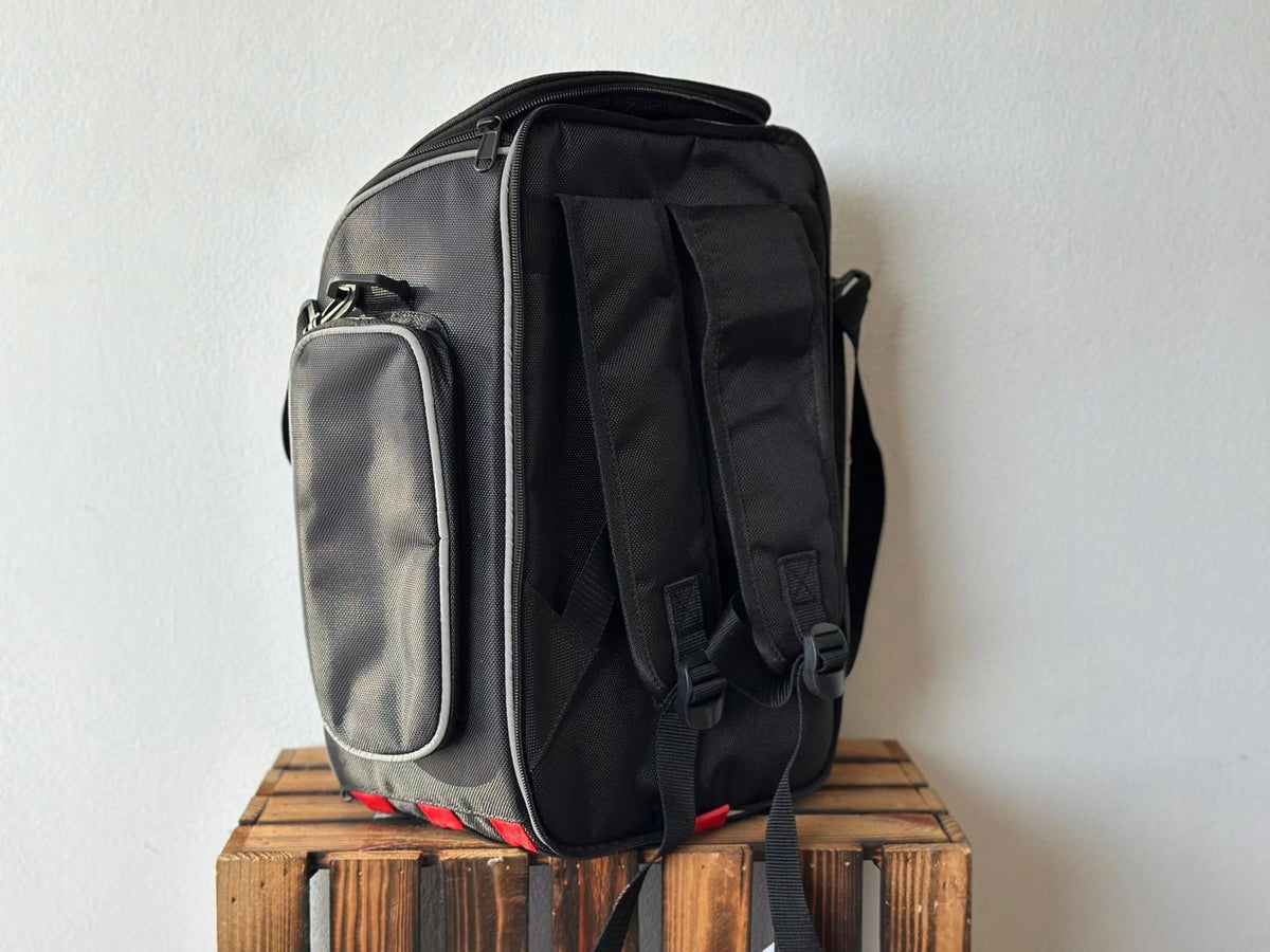 Motorcycle backpack black 40x34x17 cm | Side pockets Manufacturer no brand