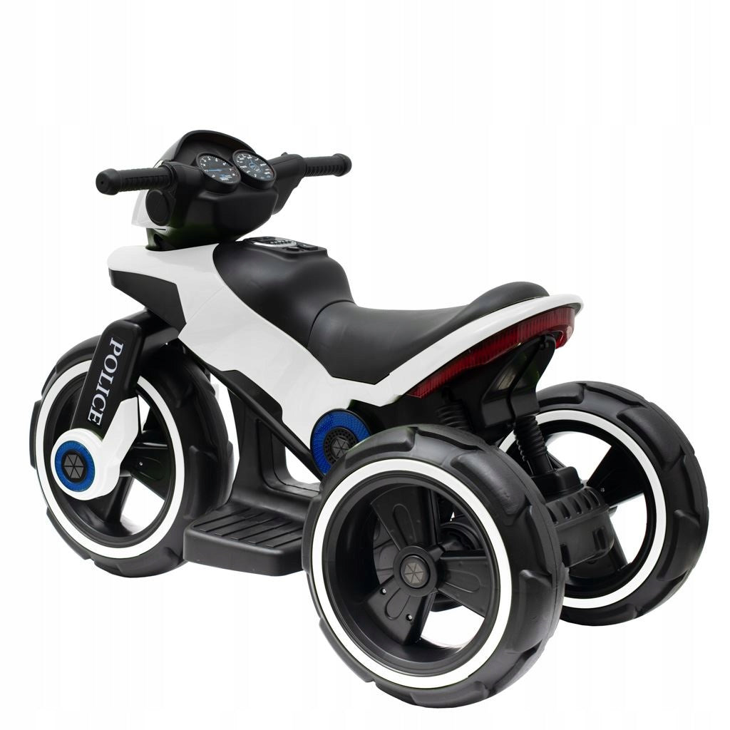 Motorcycle battery for children Baby Mix POLICE white Brand Baby Mix