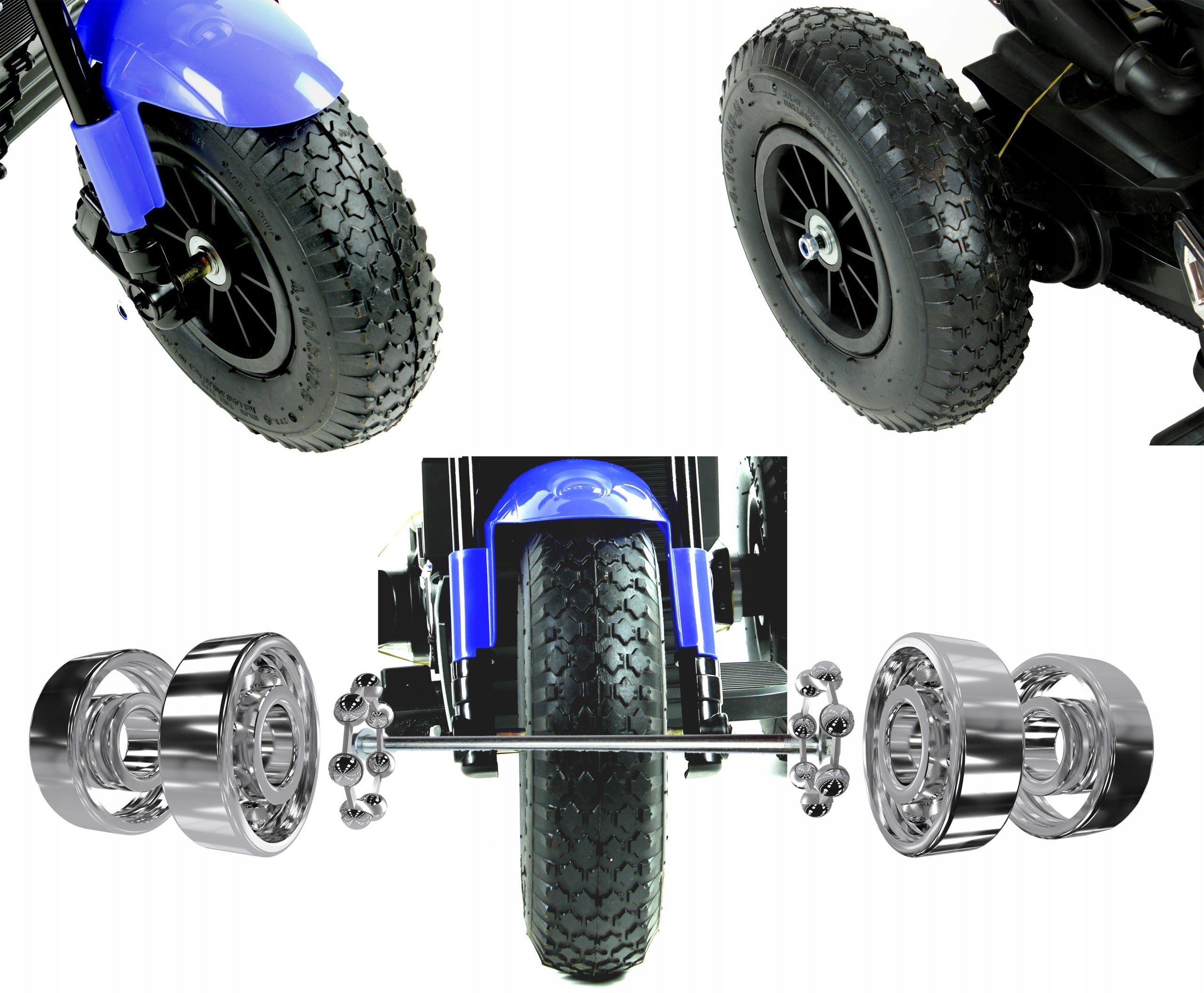 Motorcycle battery for children + pumped wheels + Leather + Leds Packaging status original