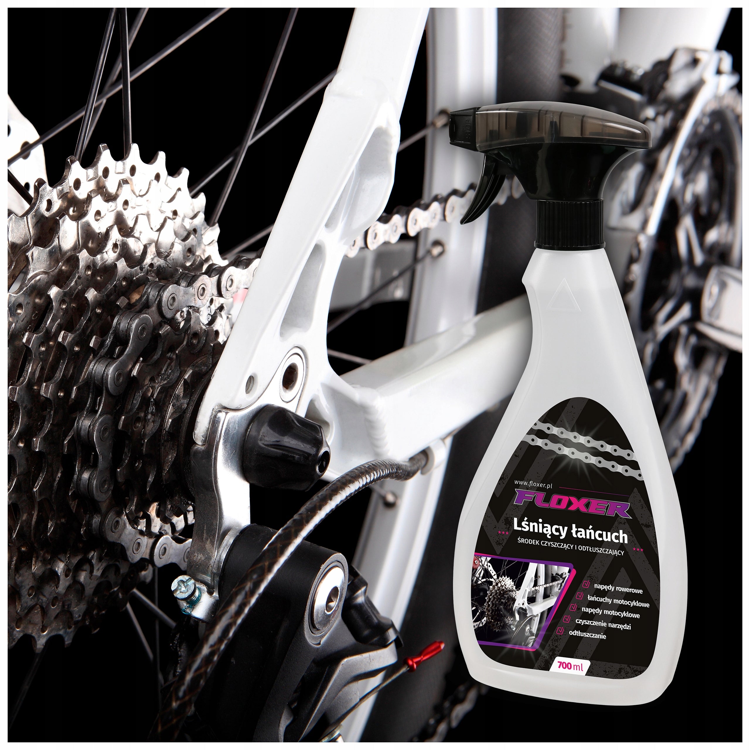 Motorcycle bicycle drive chain cleaner FLOXER 700ml EAN (GTIN) 5904722274235