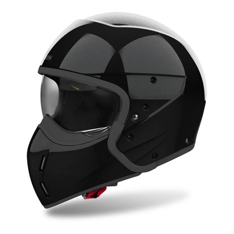 Motorcycle helmet AIROH J110 COLOR BLACK GLITTER black FREEBIES