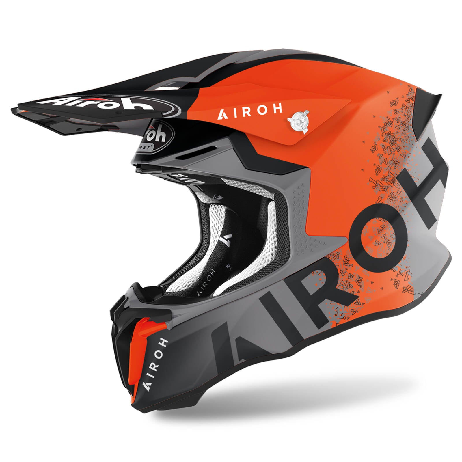 Motorcycle helmet AIROH TWIST 2.0 BIT ORANGE MATTE size. S