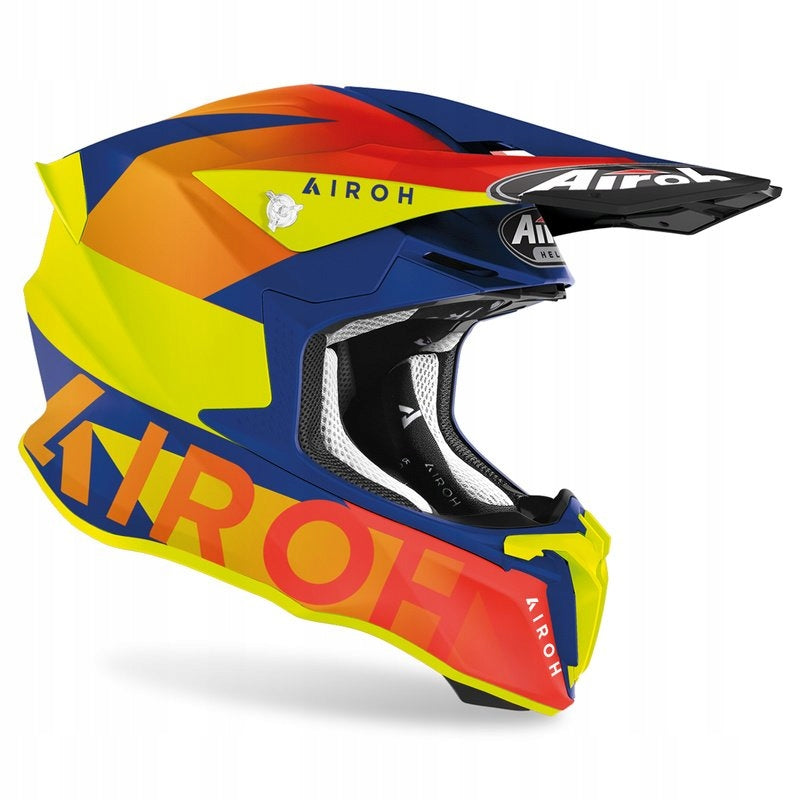 Motorcycle helmet AIROH TWIST 2.0 LIFT YELLOW/BLUE/RED MAT size. S EAN (GTIN) 8029243329886