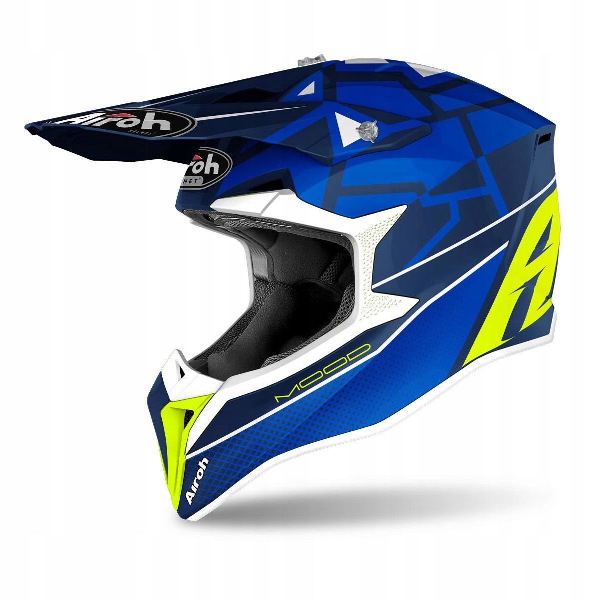 Motorcycle helmet Airoh Wraap Mood r. S blue-yellow