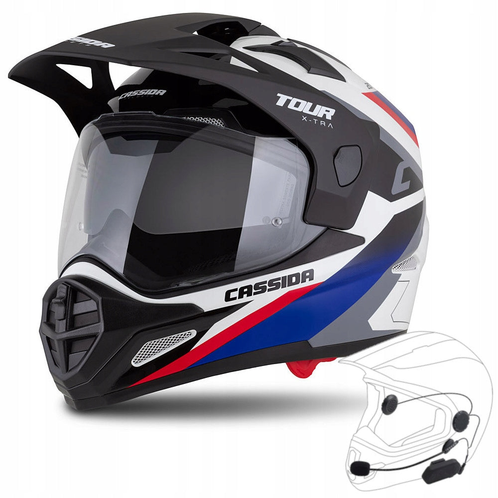 Motorcycle helmet CASSIDA TOUR 2 Under intercom Tourist/Integral/Quad S EAN (GTIN) 5905137237358