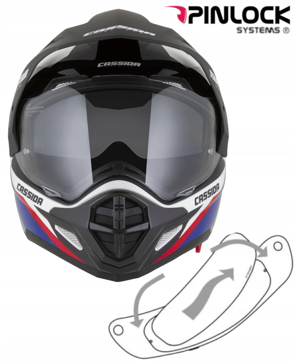 Motorcycle helmet CASSIDA TOUR 2 Under intercom Tourist/Integral/Quad S Manufacturer's catalog number 2192-S Turystyczny Cross
