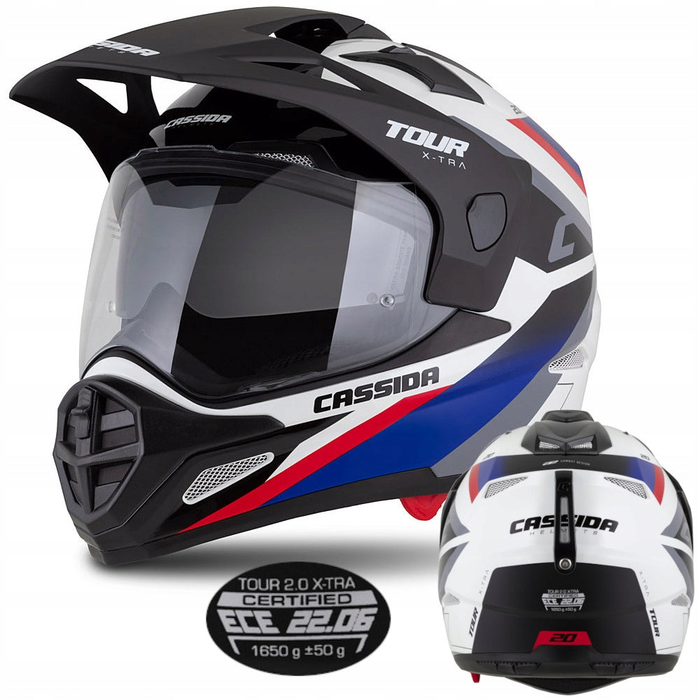 Motorcycle helmet CASSIDA TOUR 2 Under intercom Tourist/Integral/Quad S