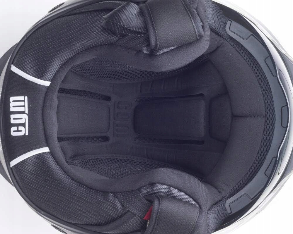 Motorcycle helmet CGM Demi-Jet L 59cm black mat Durable Lightweight Model Demi-Jet