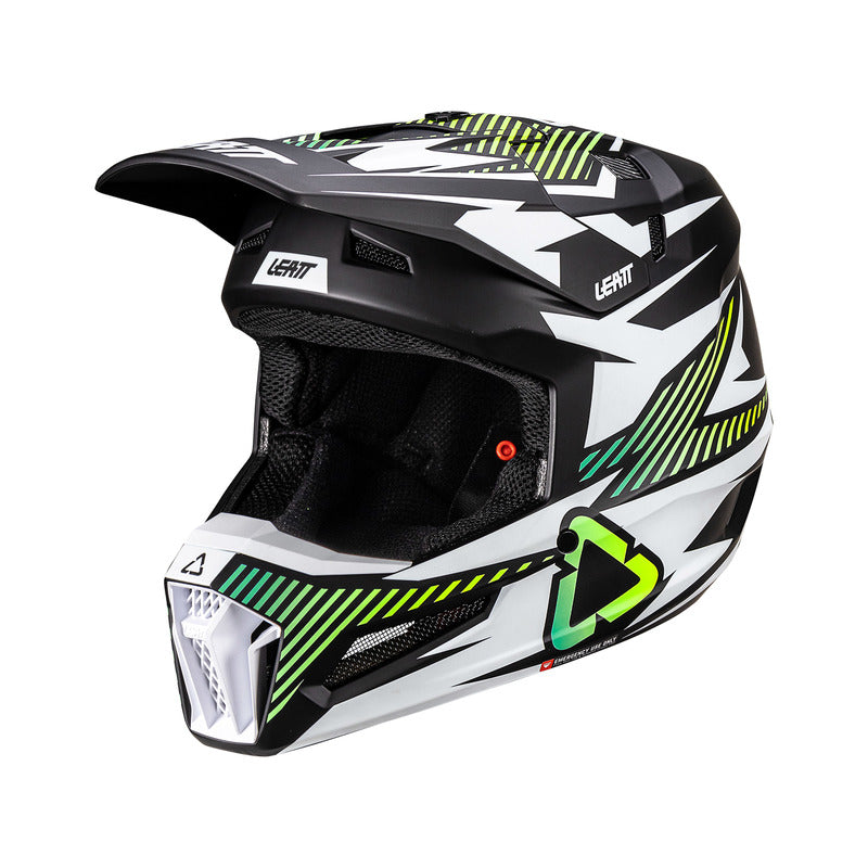 Motorcycle helmet CROSS QUAD Leatt Moto 3.5 Storm Teal JUNIOR r.L 53-54 Manufacturer's catalog number 1026001071