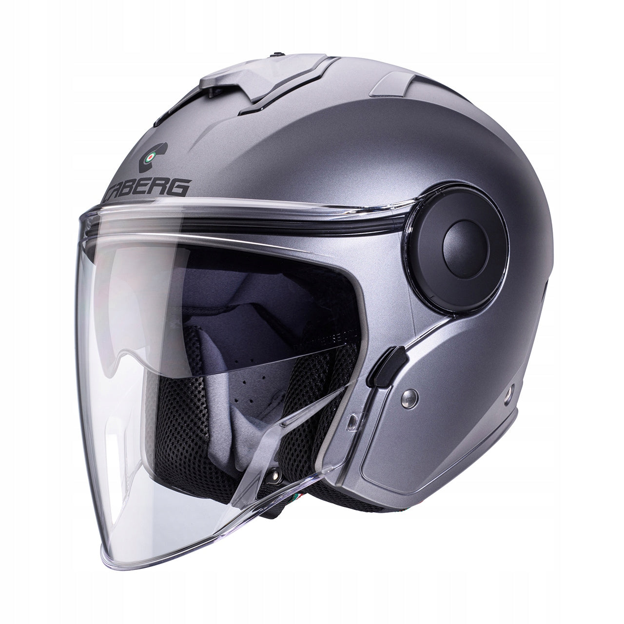 Motorcycle helmet Caberg Soho Solid grey mat Gunmetal L Packaging status original