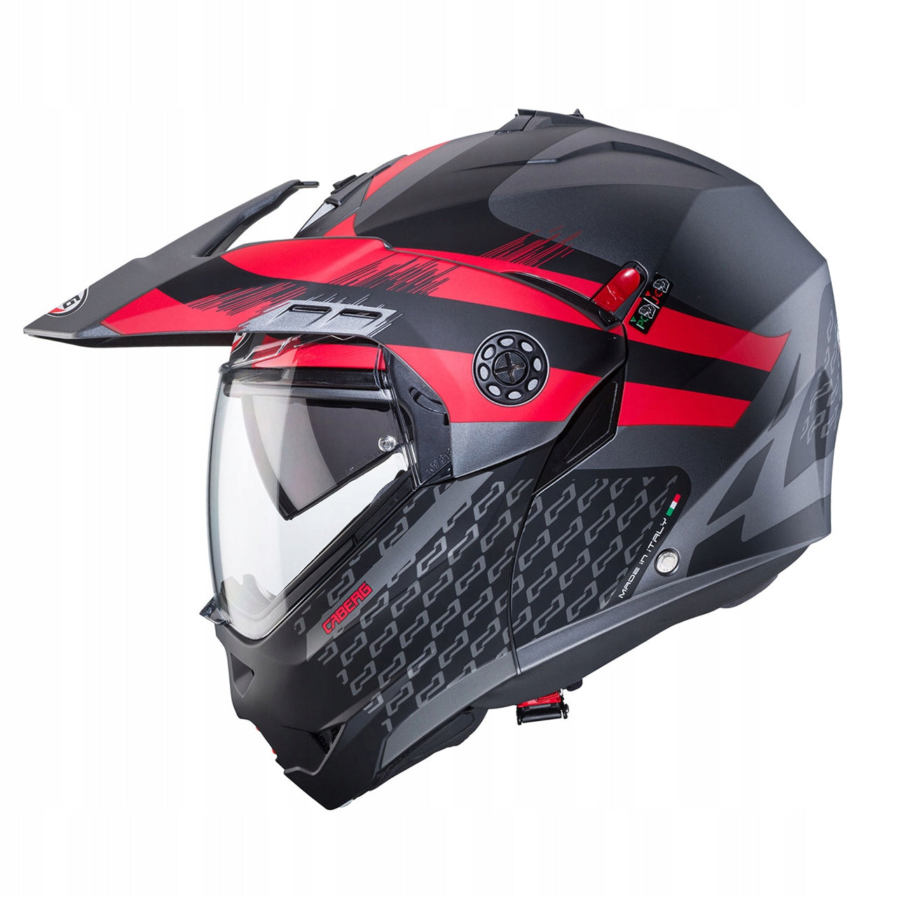 Motorcycle helmet Caberg Tourmax X Sarabe grey matt/black/red ros. XL EAN (GTIN) 8002391080694