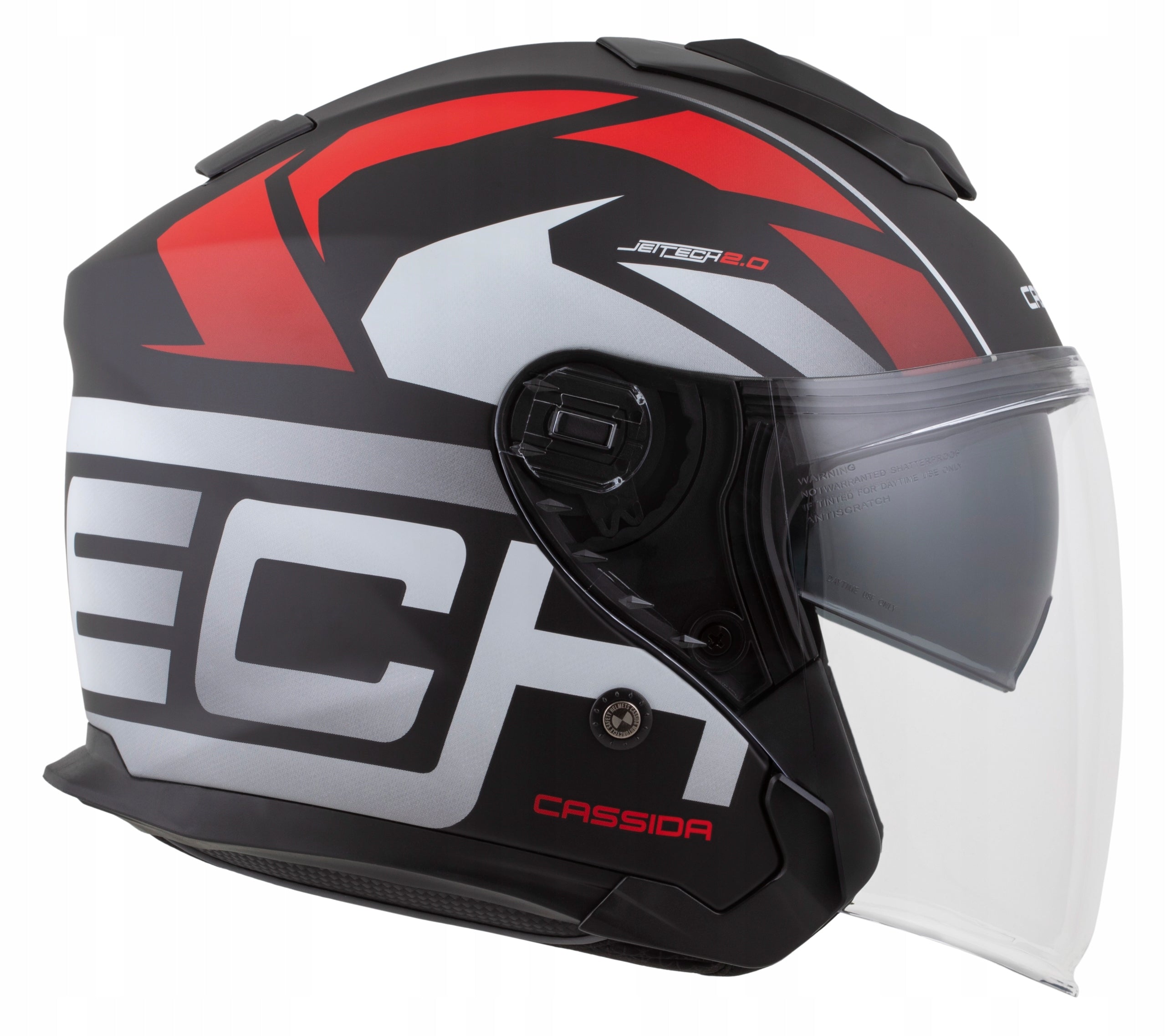 Motorcycle helmet Cassida Jet-Tech RoTo XS antifog glass space for intercom Manufacturer's catalog number M140-2586-XS