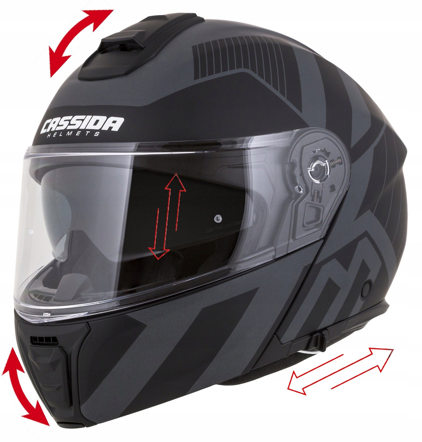 Motorcycle helmet Cassida Modulo 2 2XL 63–64 with jaw fiber ECE22.06 P/J Manufacturer's catalog number M14018922XXL Pinlock Ready