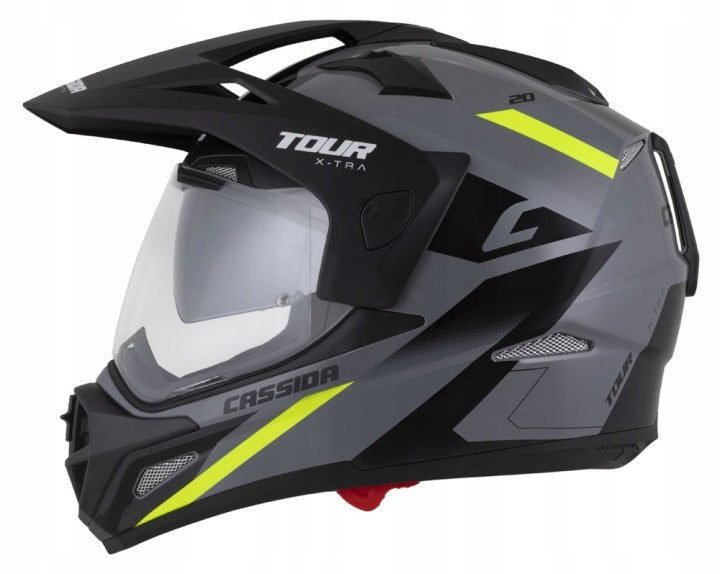 Motorcycle helmet Cassida Tour 2 XTRA blend under Pinlock intercom ECE2206 L Manufacturer's catalog number 2388-L Turystyczny Quada