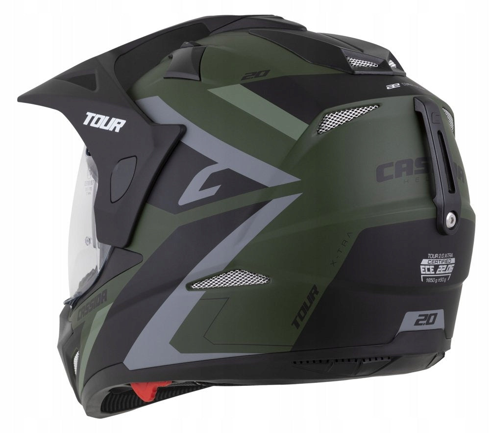 Motorcycle helmet Cassida Tour 2X-TRA blend Pod Pinlock intercom ECE22.06 M Manufacturer's catalog number 2194-M Turystyczny Cross