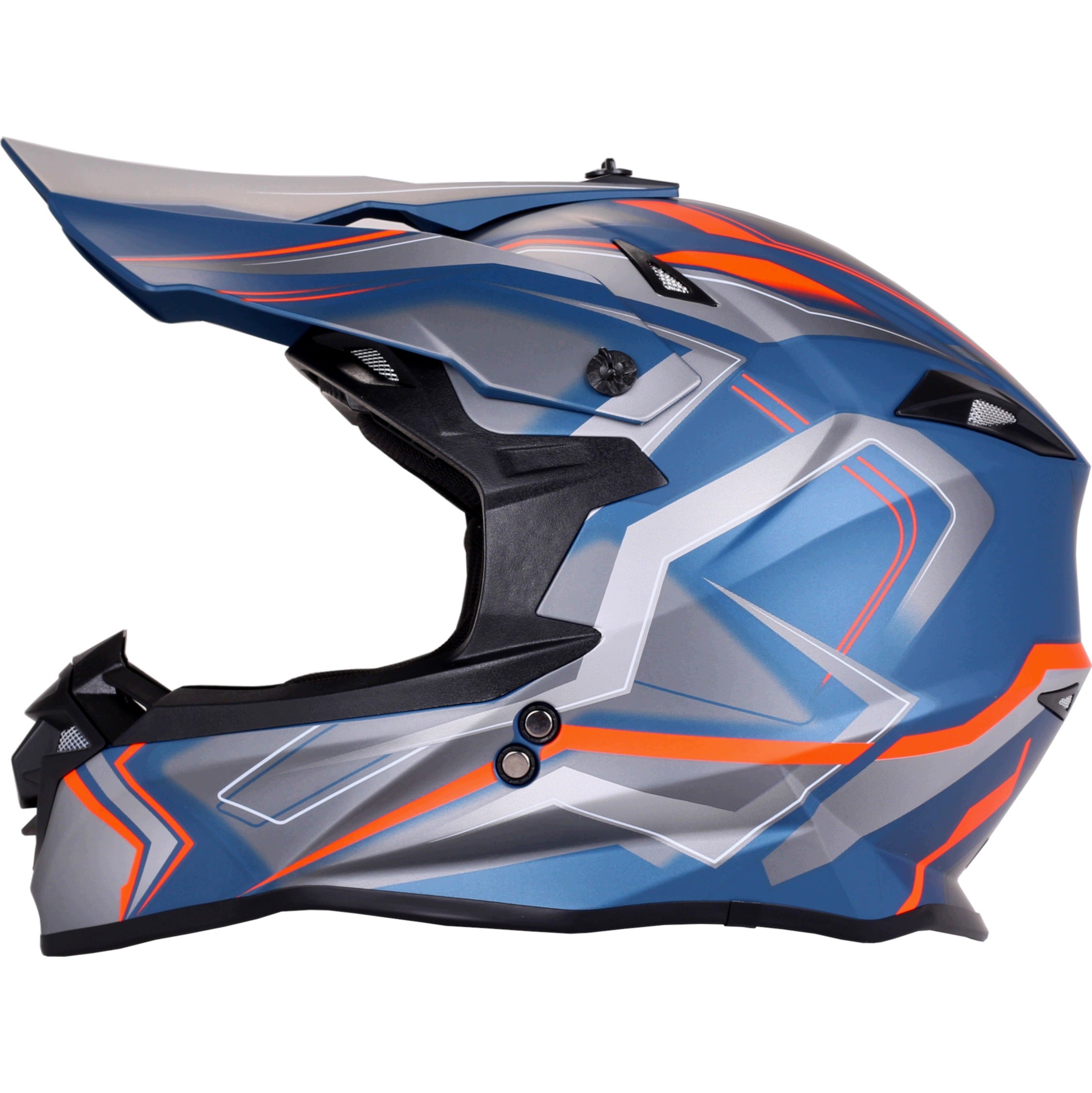 Motorcycle helmet ECE 22.06 | cross enduro quad | orange grey HSR HS217 S Packaging status original