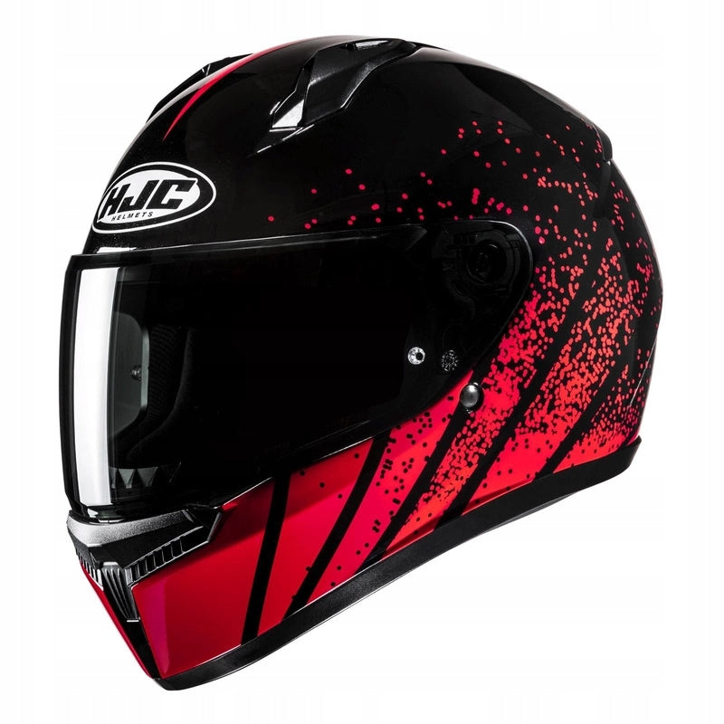 Motorcycle helmet HJC C10 HAVEN BLACK/RED black red FREEBIES