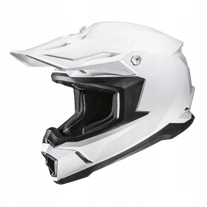 Motorcycle helmet HJC C50 SOLID PEARL WHITE white FREEBIES Size M