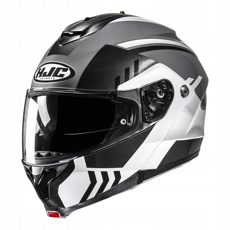 Motorcycle helmet HJC C91N KAON BLACK/WHITE black white FREEBIES