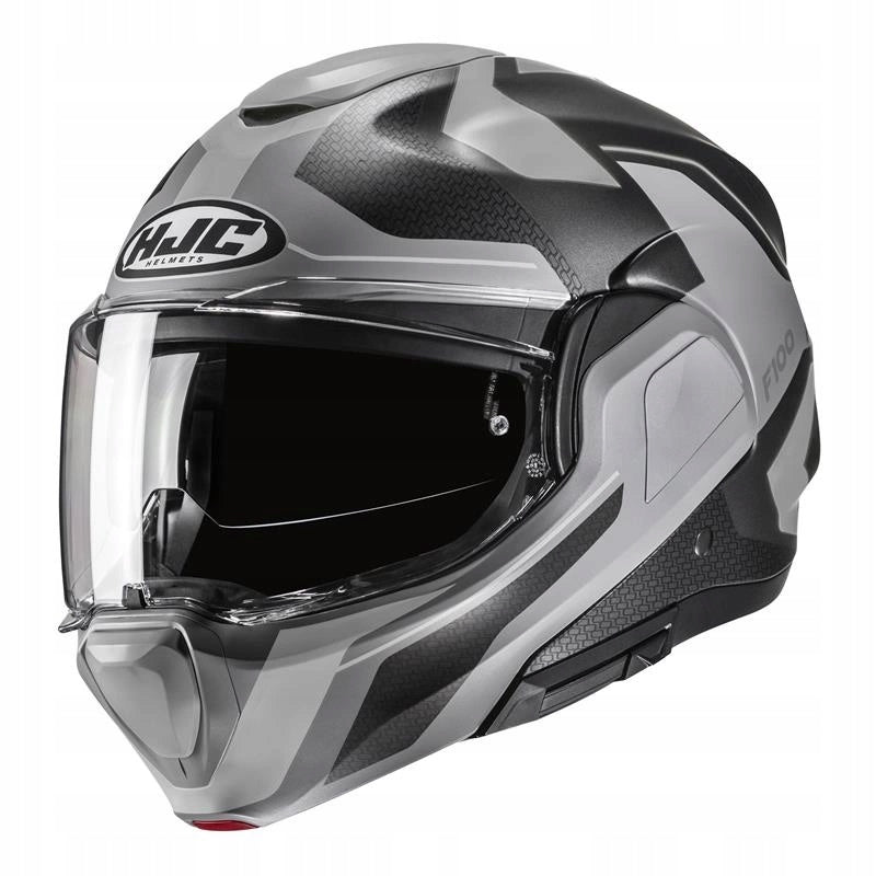 Motorcycle helmet HJC F100 BIOS GREY grey FREEBIES