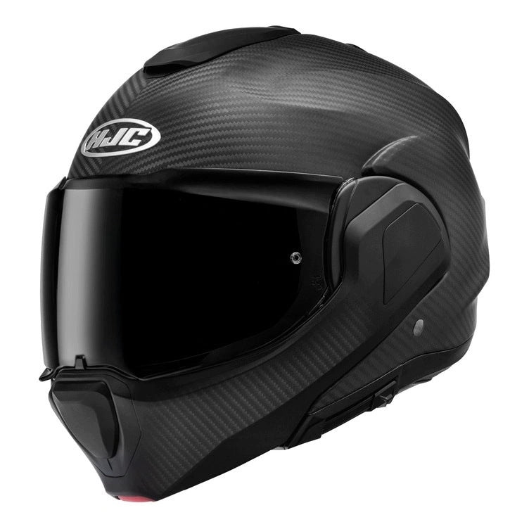 Motorcycle helmet HJC F100 CARBON MATTE BLACK black mat FREEBIES