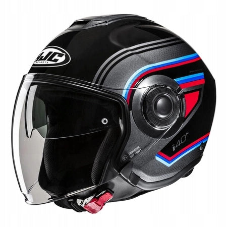 Motorcycle helmet HJC I40N LINE BLACK/GREY black grey FREEBIES Size M