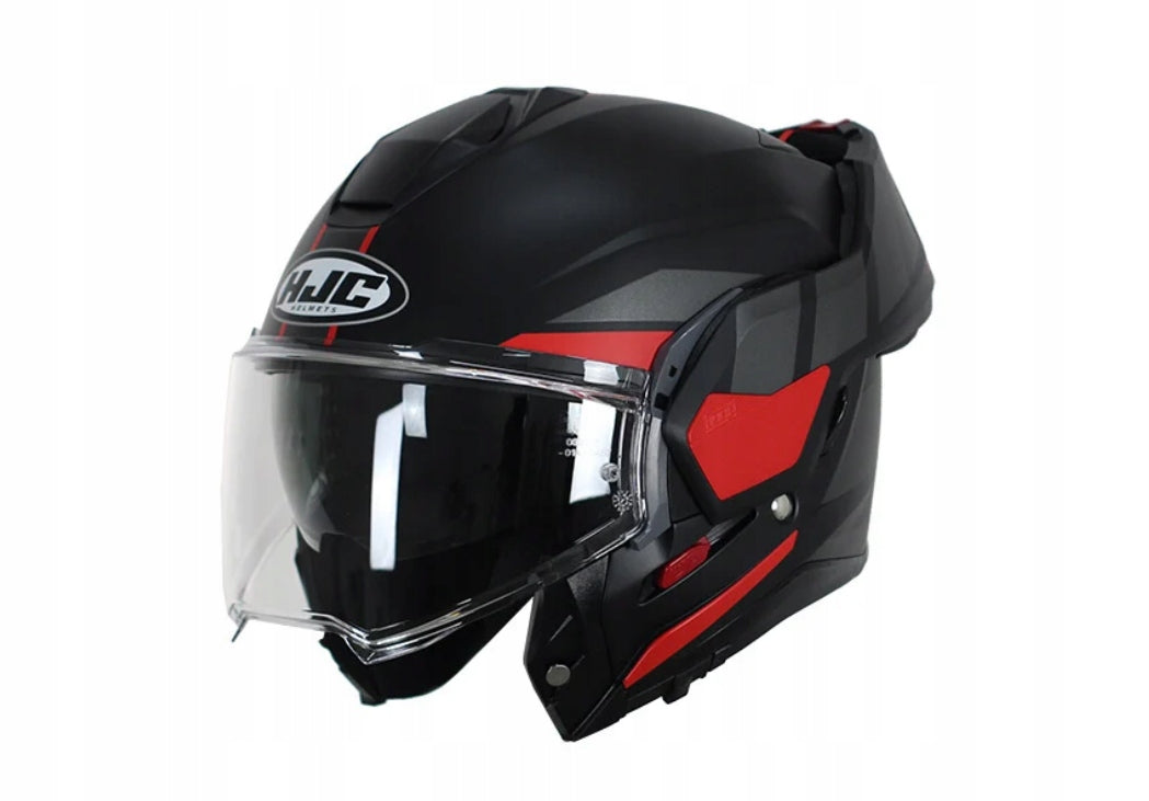 Motorcycle helmet HJC i100 Beis black red Roz - XXL Packaging status original