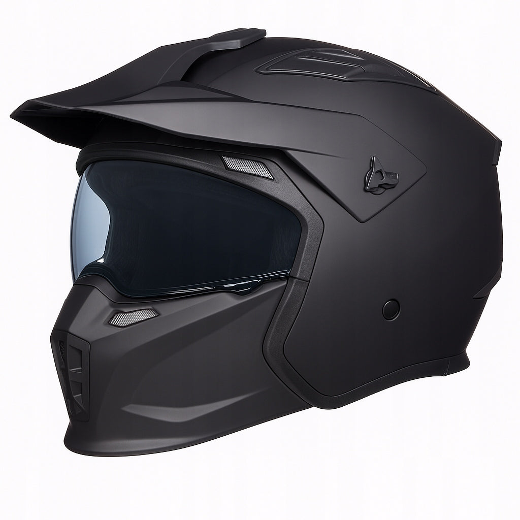Motorcycle helmet HORN MultiX XS 53 – 54 blend detachable jaw under intercom Manufacturer's catalog number BLD-163-XS