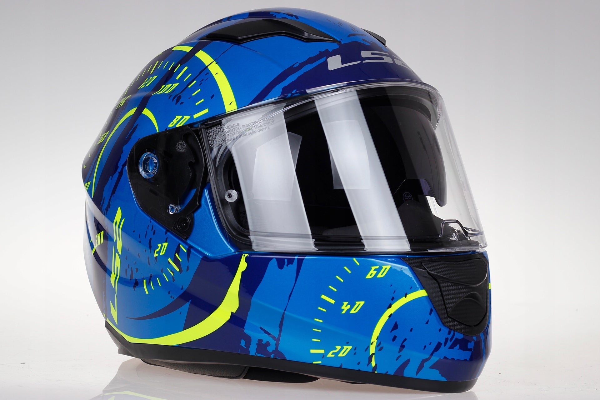 Motorcycle helmet LS2 FF320 Stream with blend Tacho blue for motor scooter Packaging status original